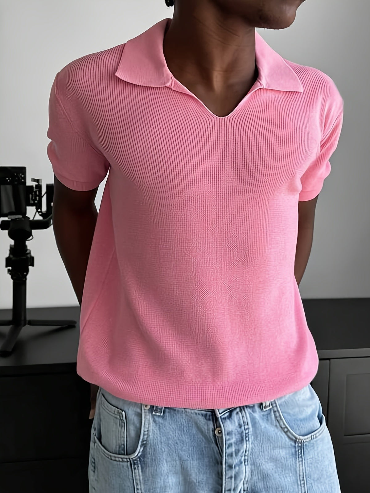 Remy Rib Polo - Pink