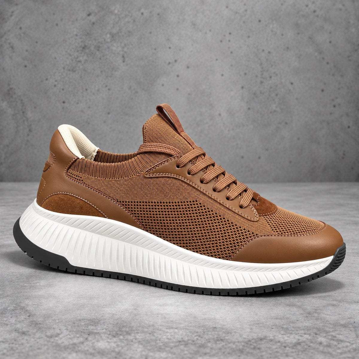 Cole Knit Sneaker - Tan