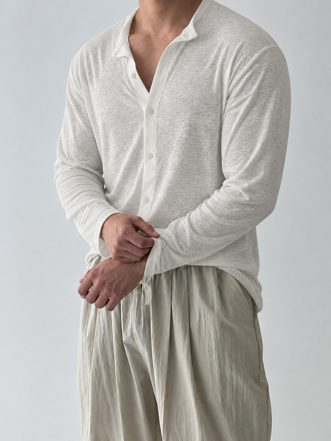 Cassian Slub Shirt - White