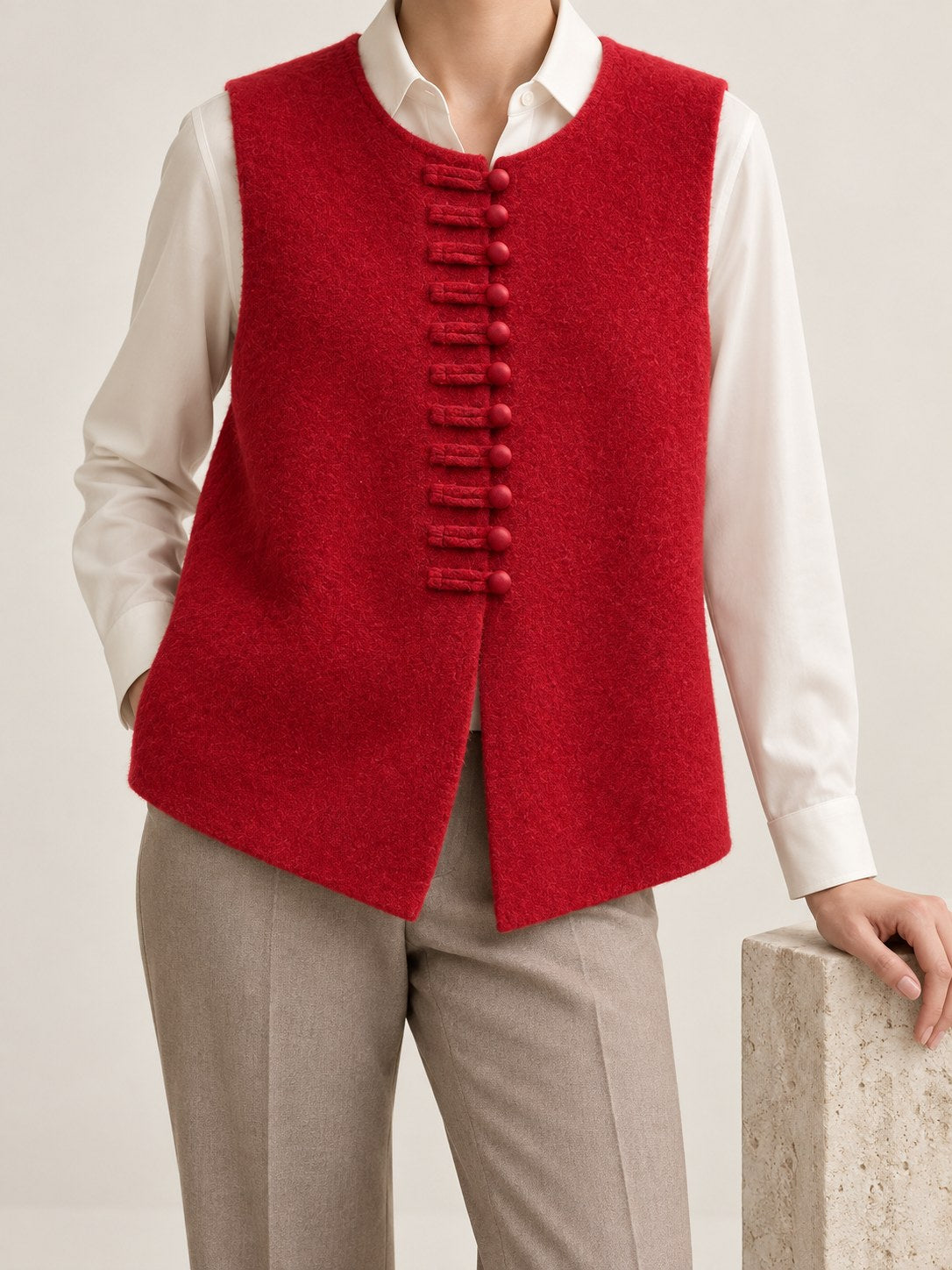 Vera Frog Vest - Red