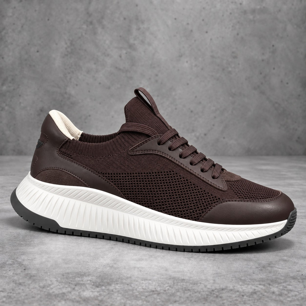 Cole Knit Sneaker - Brown