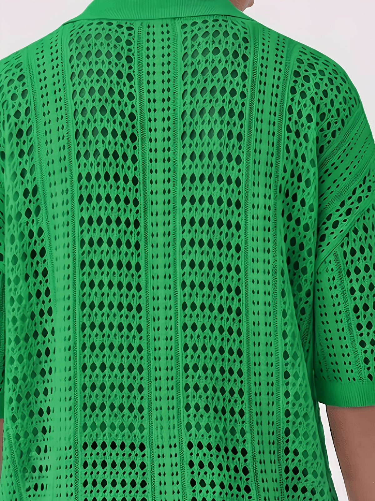 Milo Lattice Polo - Emerald