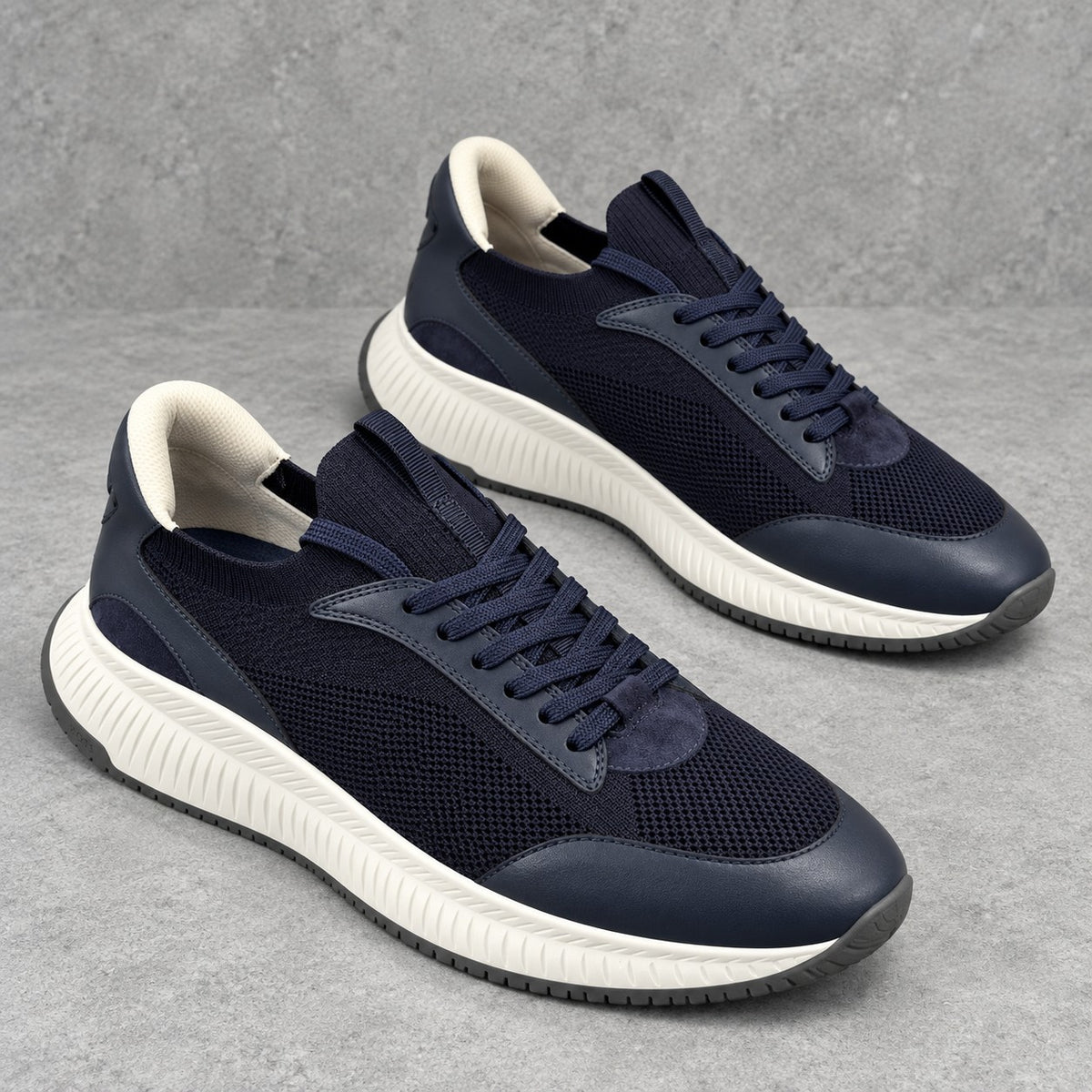 Cole Knit Sneaker - Navy