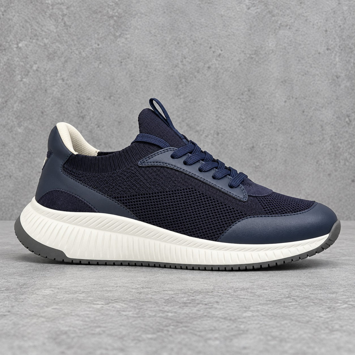 Cole Knit Sneaker - Navy