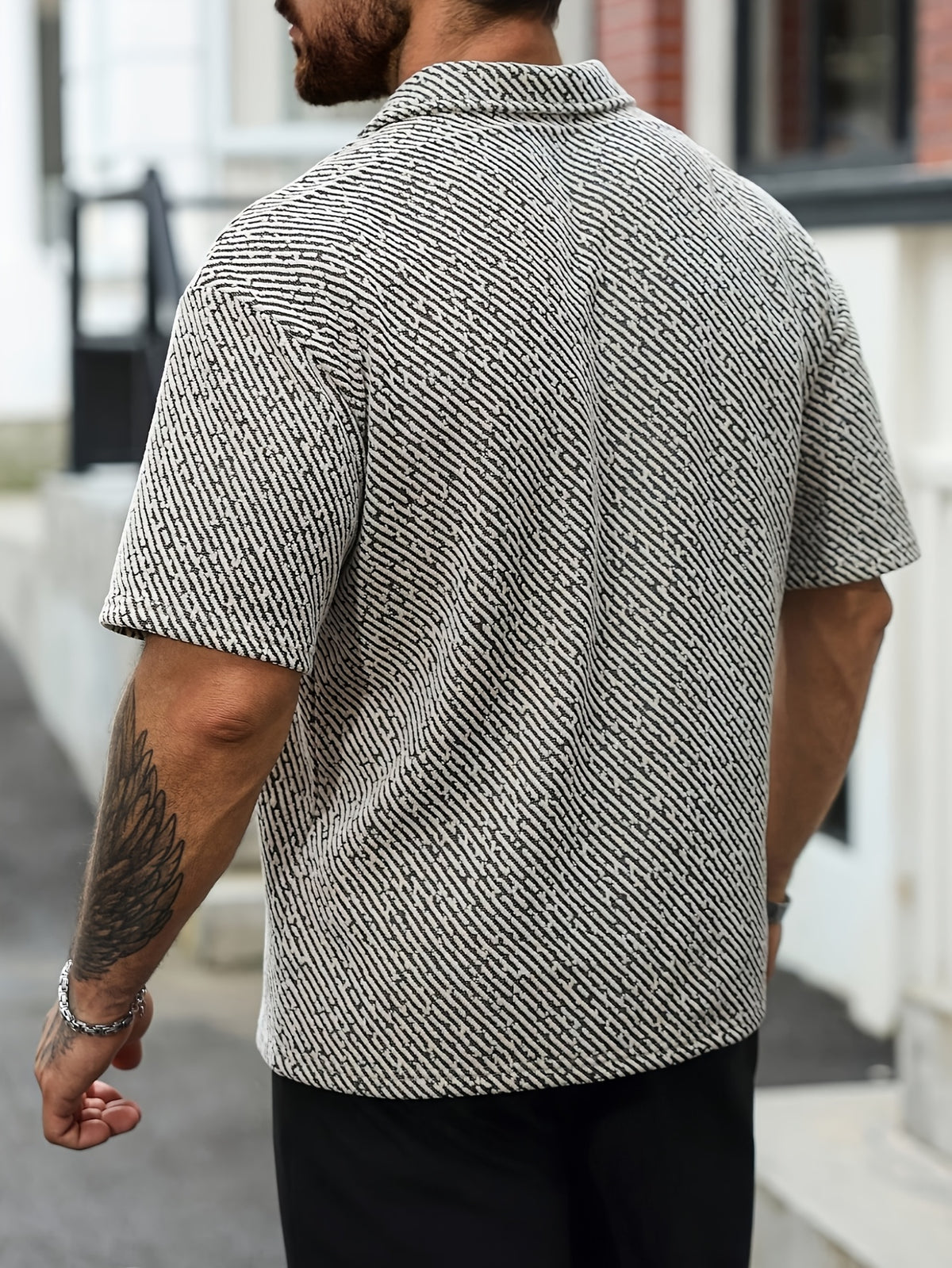 Reed Herringbone Polo - Grey