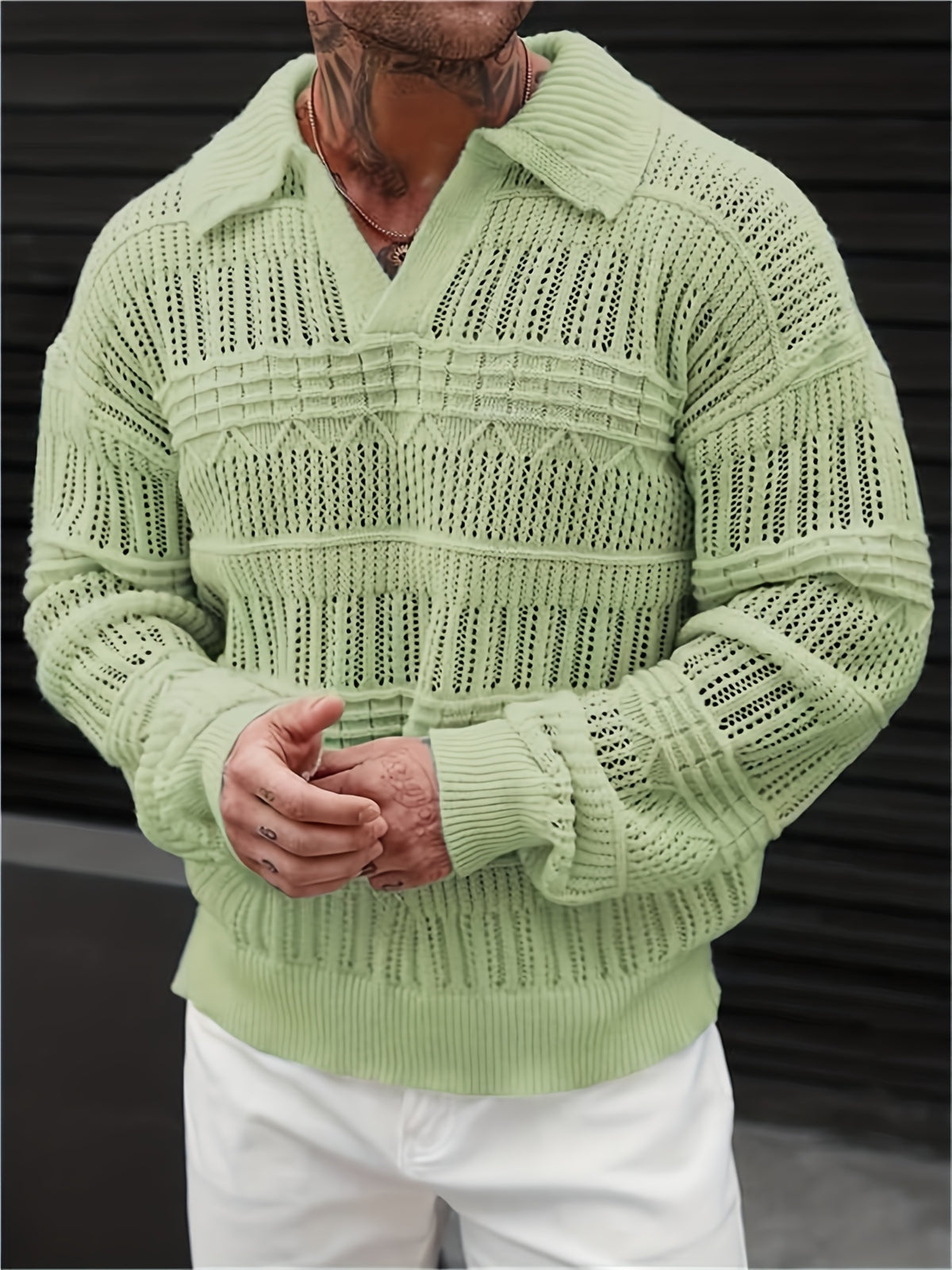 Toren Lattice Polo - Matcha