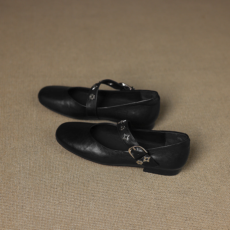 Knox Genuine Leather Flats