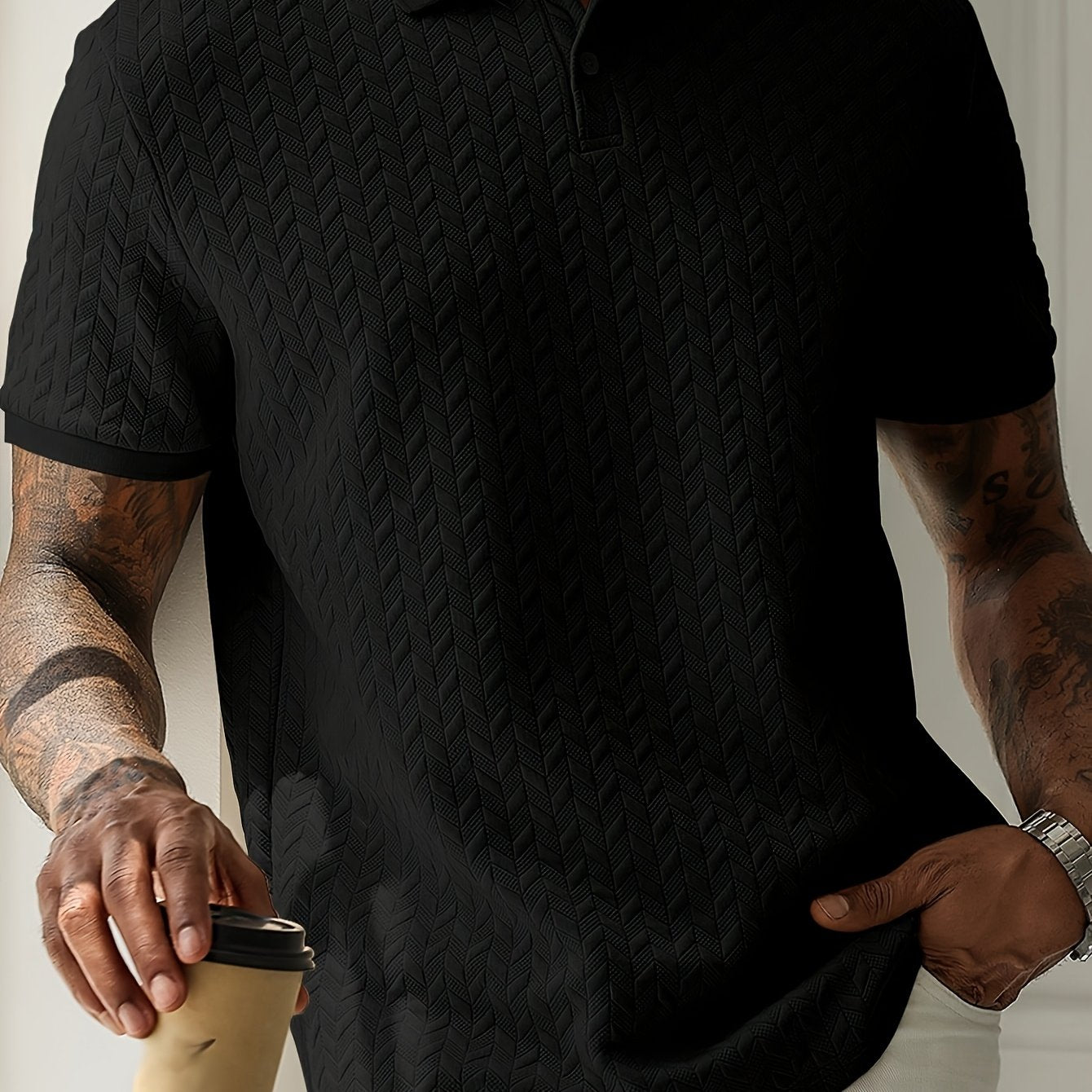 Ellison & Fitz Textured Polo