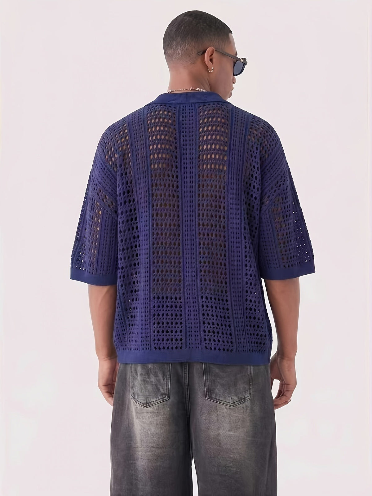 Milo Lattice Polo - Navy
