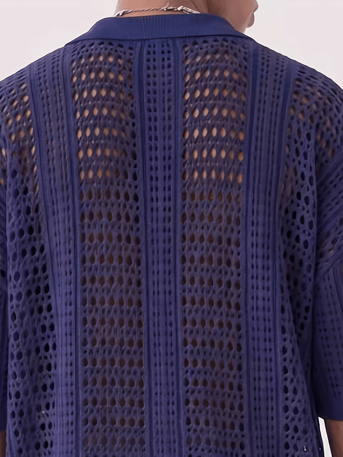Milo Lattice Polo - Navy