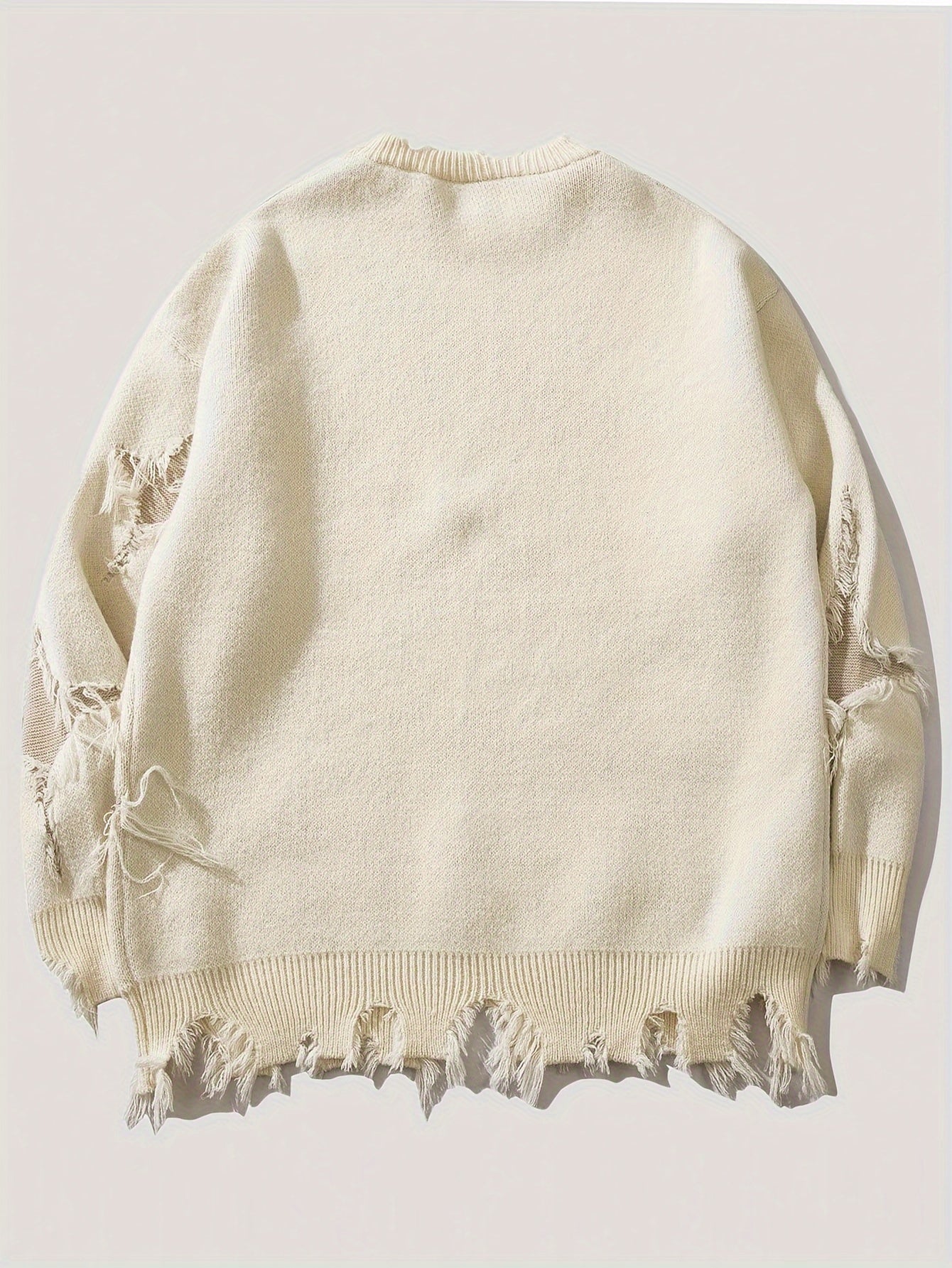 Ashen Distressed Sweater