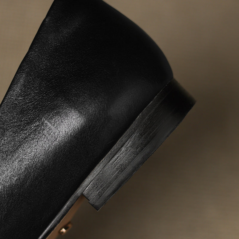 Knox Genuine Leather Flats