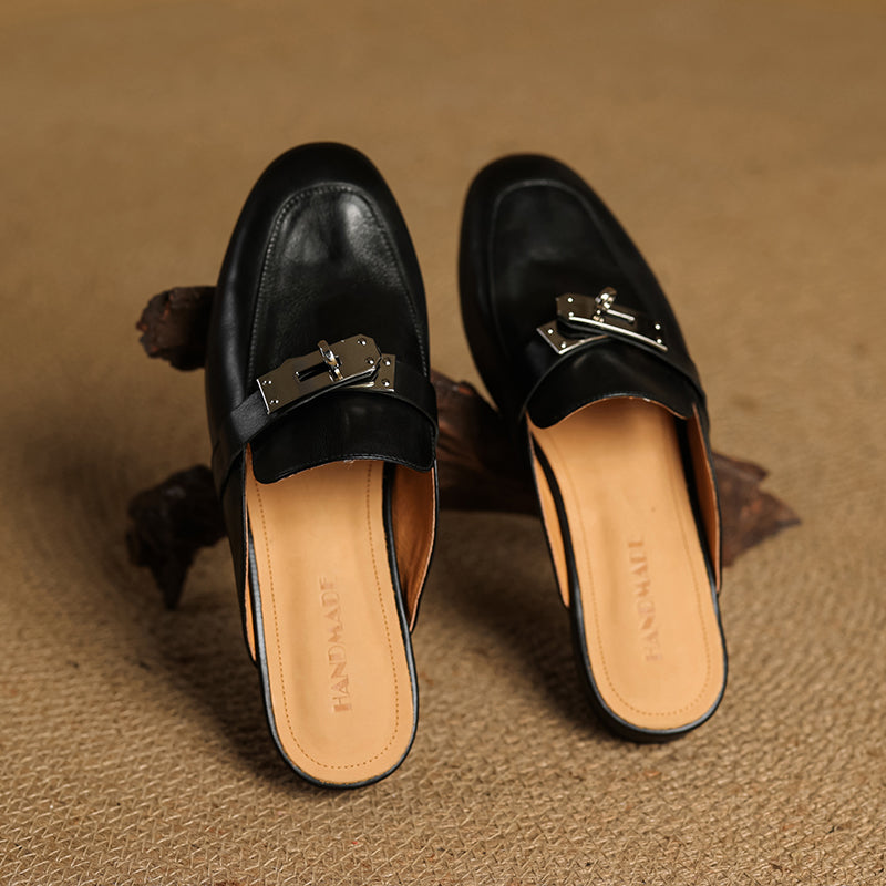 Dessa Genuine Leather Mules