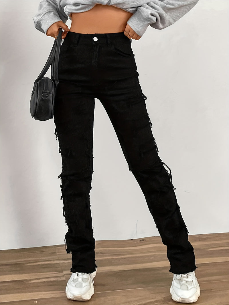 Raw Distressed Denim