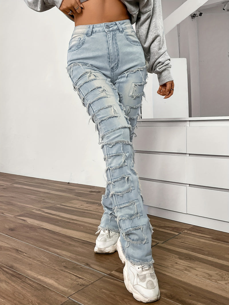 Raw Distressed Denim