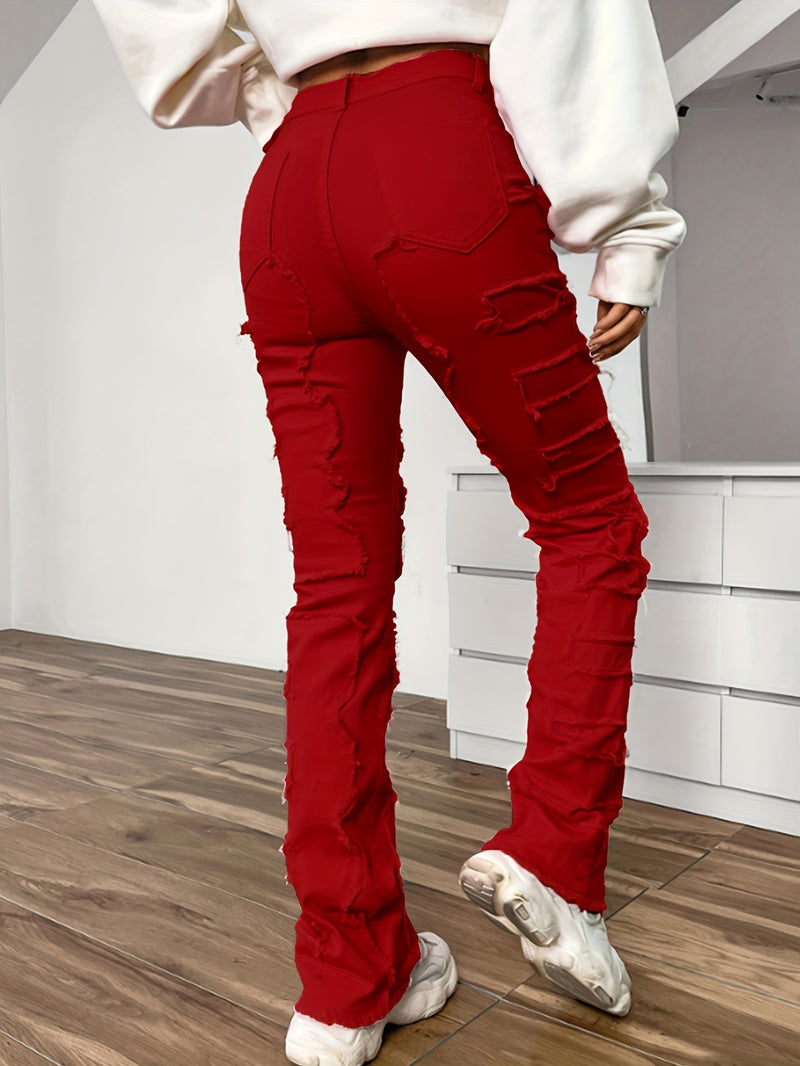 Raw Distressed Denim