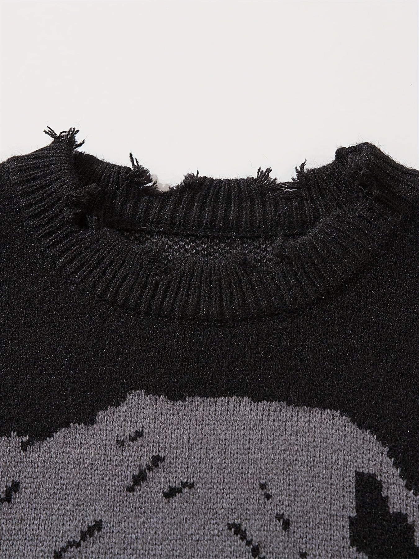 Ashen Distressed Sweater