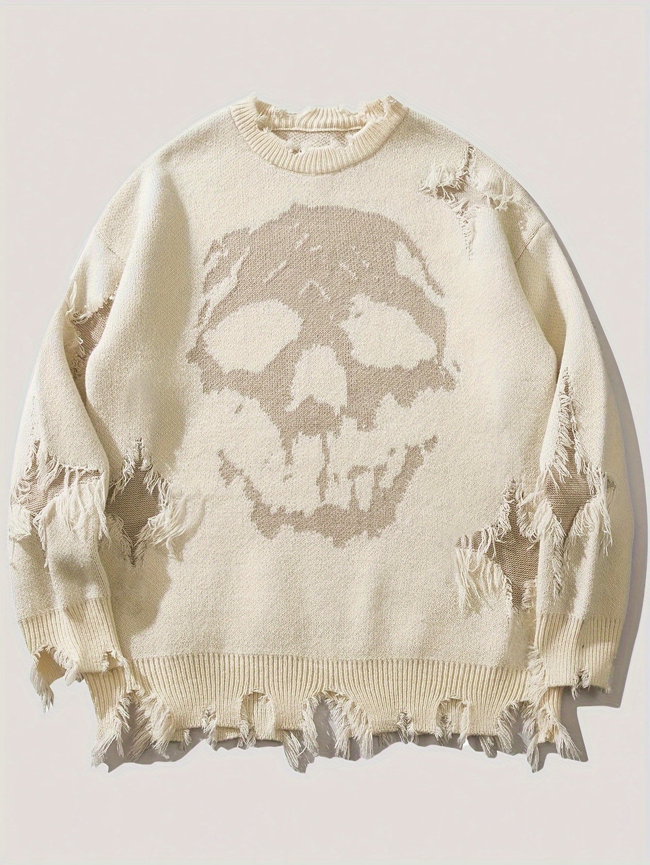 Ashen Distressed Sweater