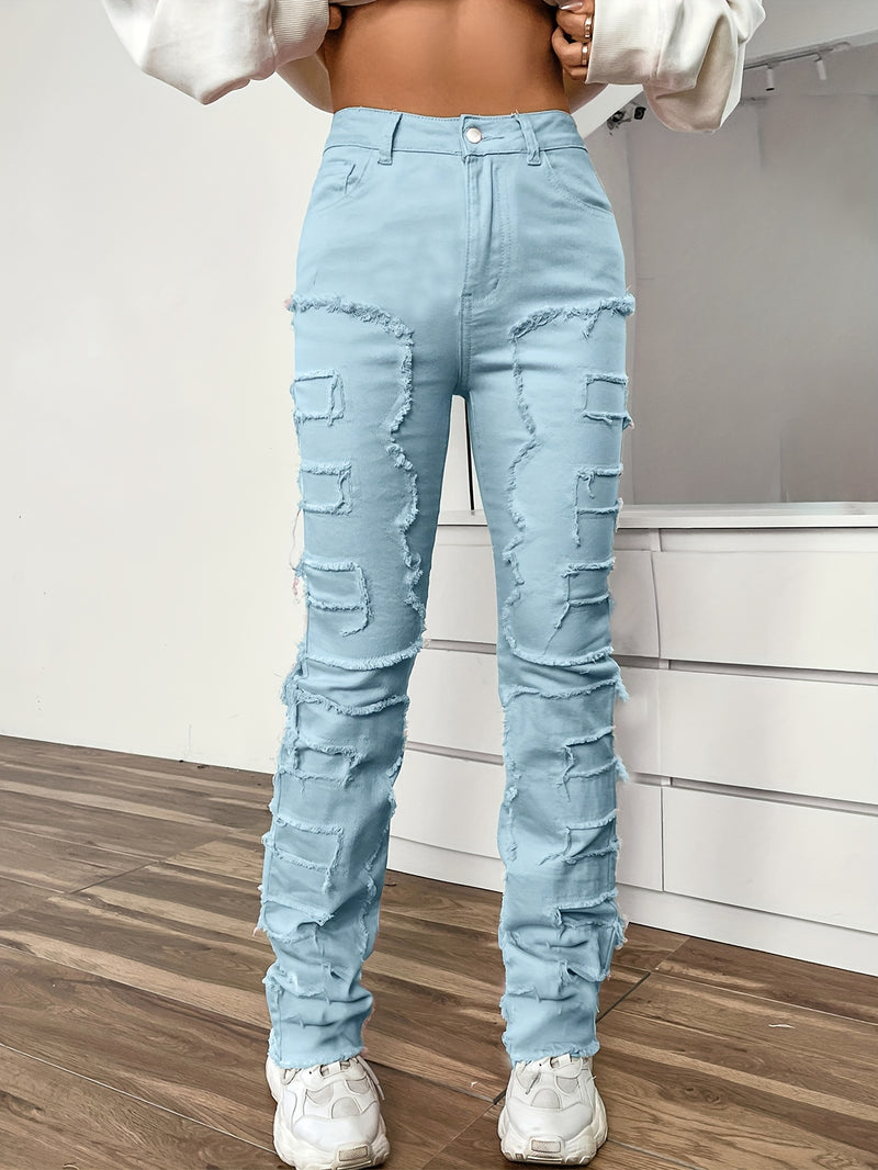 Raw Distressed Denim