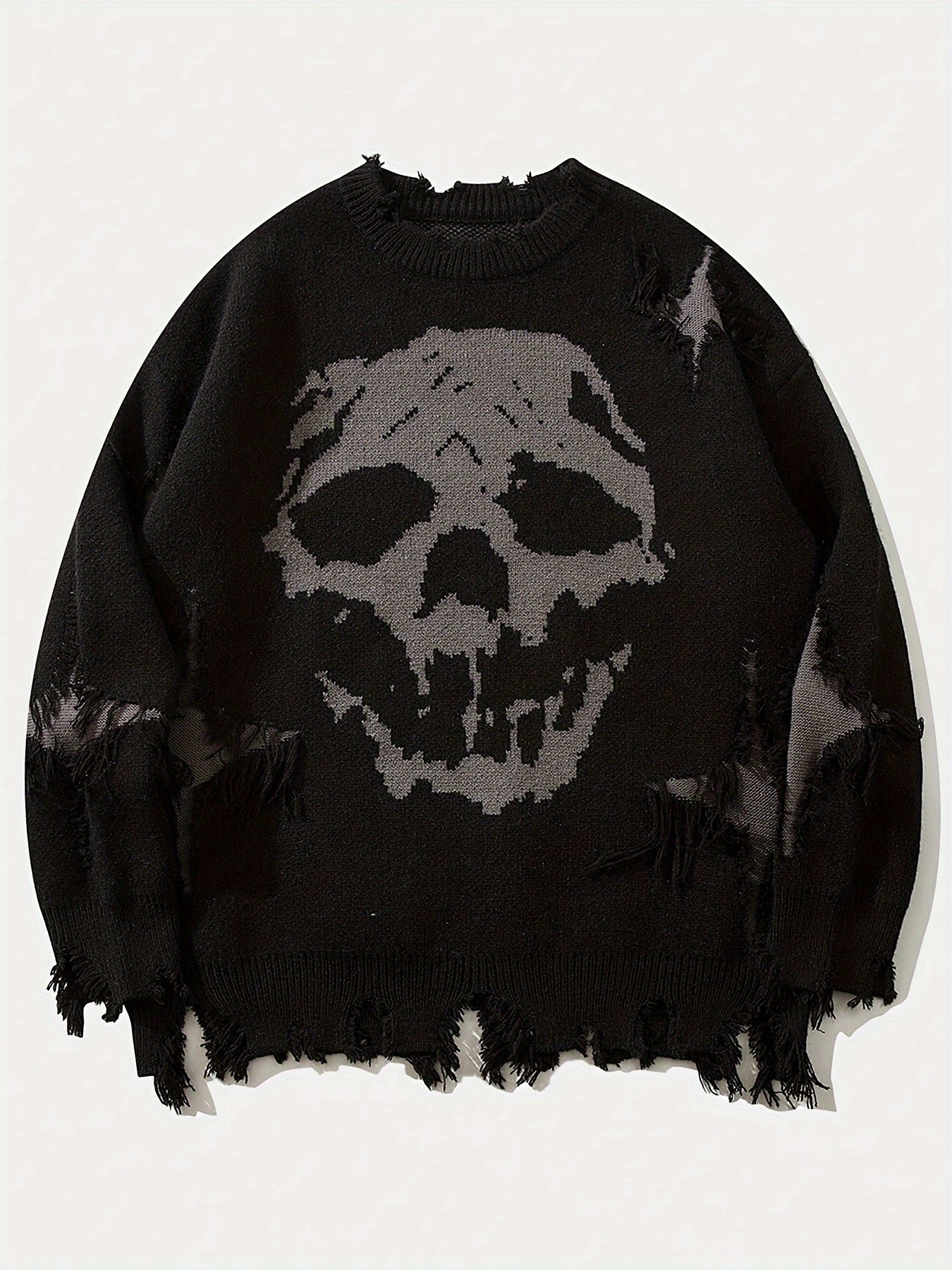 Ashen Distressed Sweater