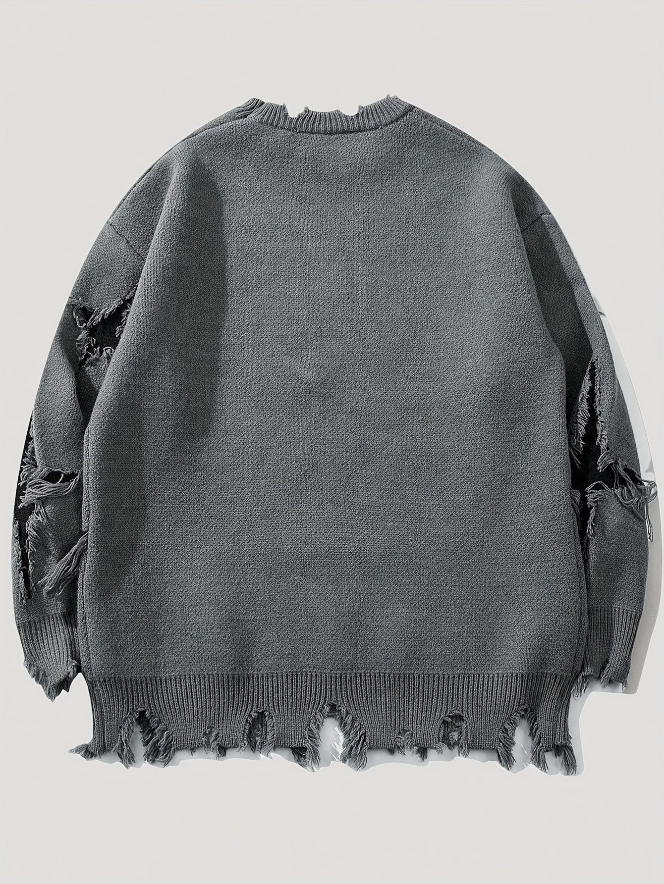 Ashen Distressed Sweater
