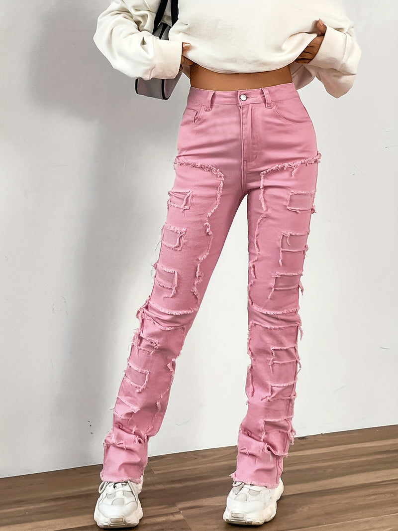 Raw Distressed Denim