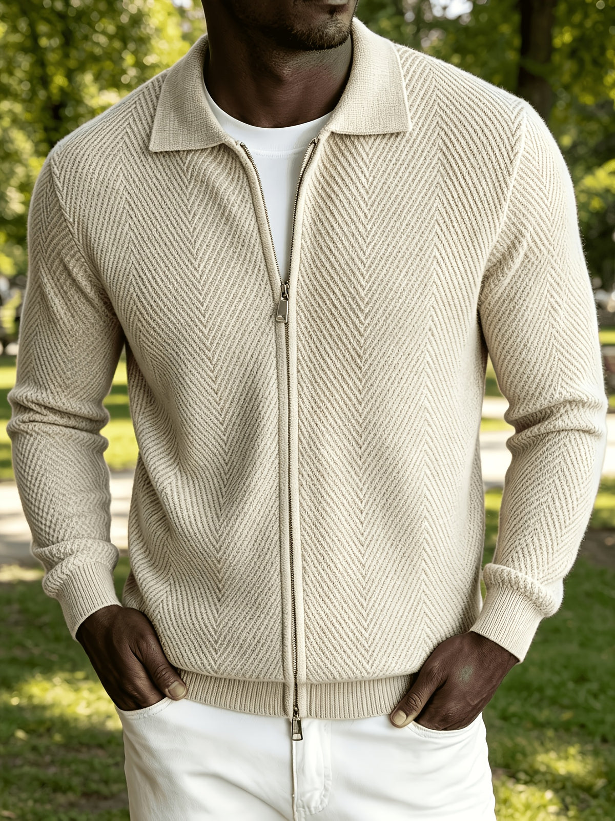 Nolan Zip Cardigan