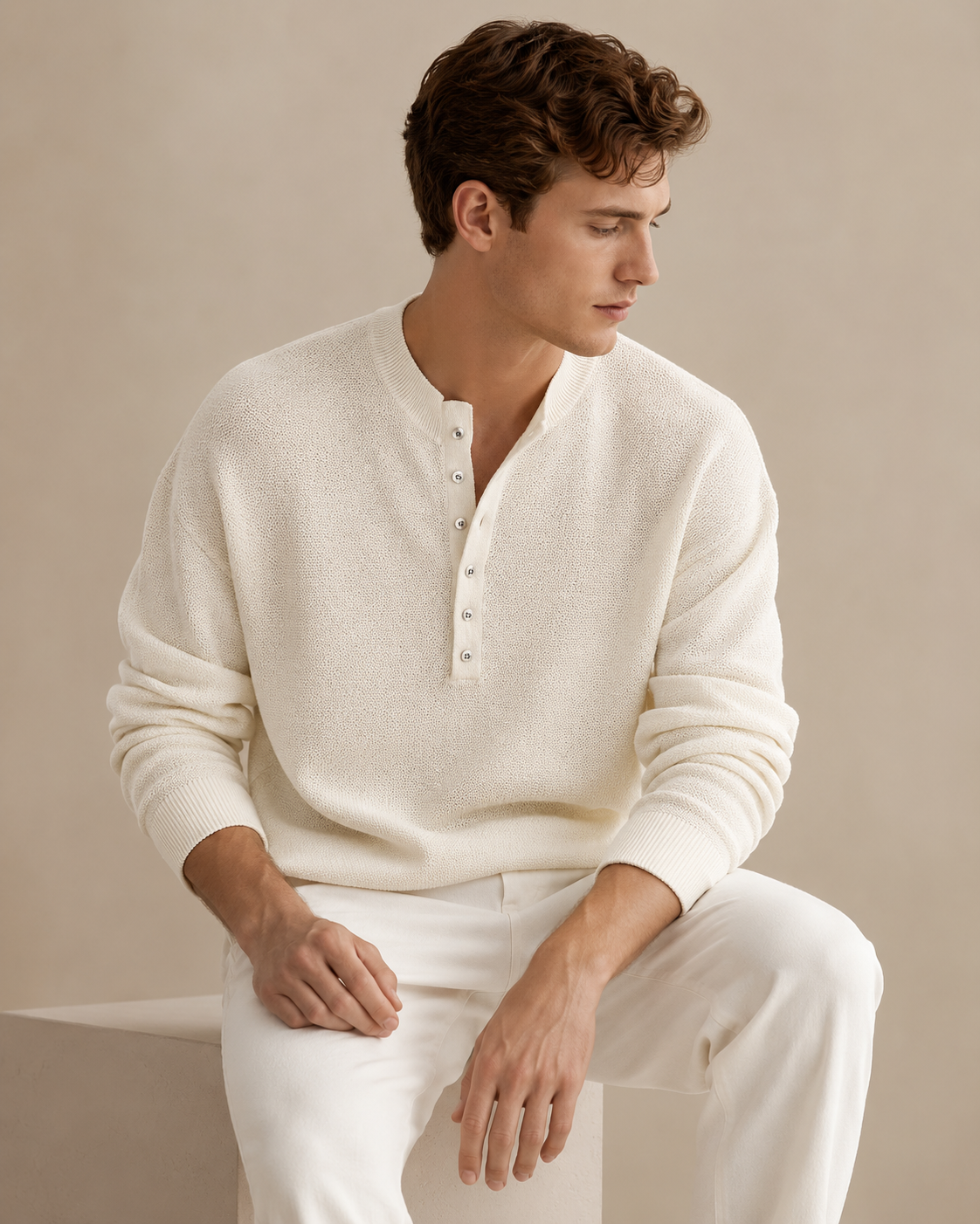 Caspian Knit Henley