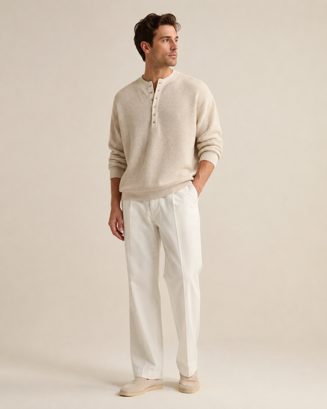 Caspian Knit Henley