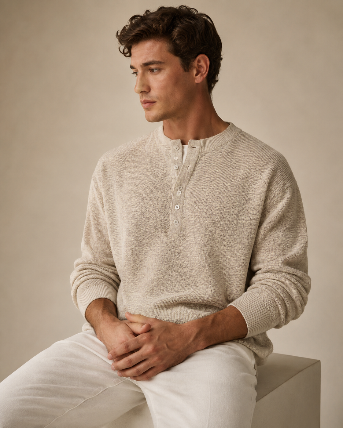 Caspian Knit Henley