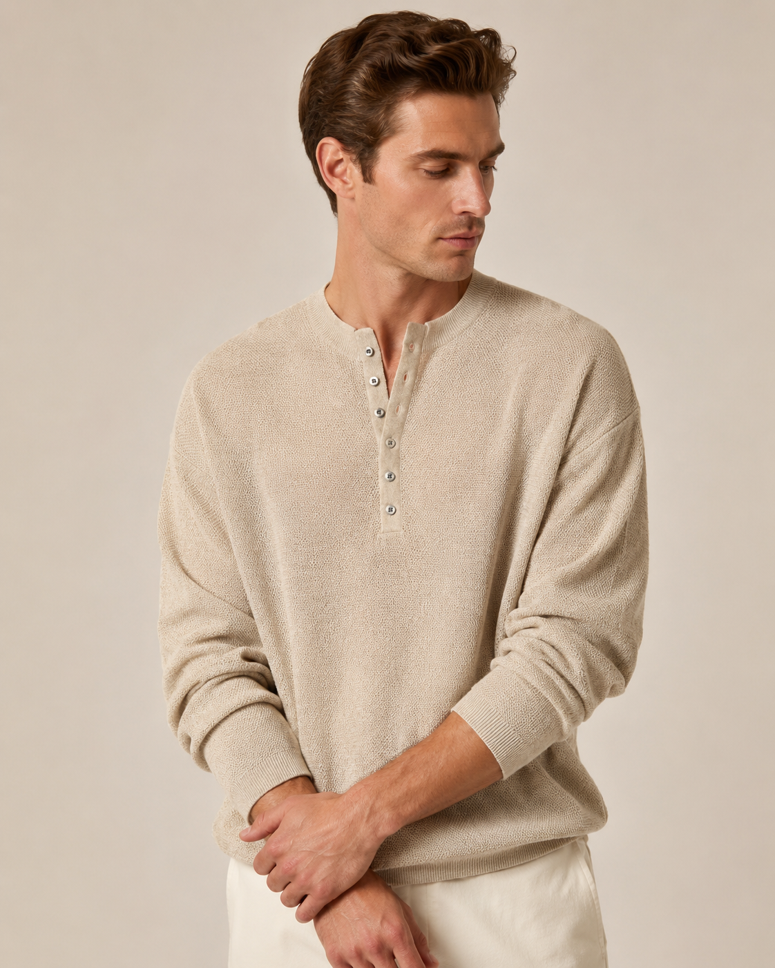 Caspian Knit Henley