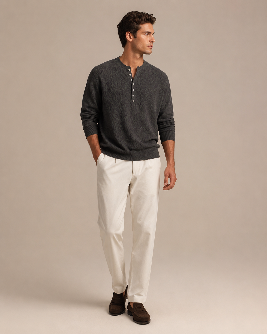 Caspian Knit Henley