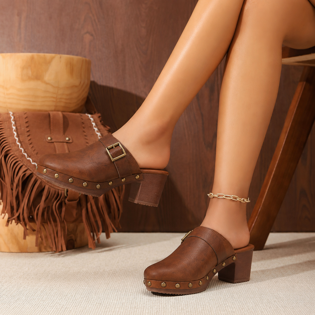Cleo Buckle Heel
