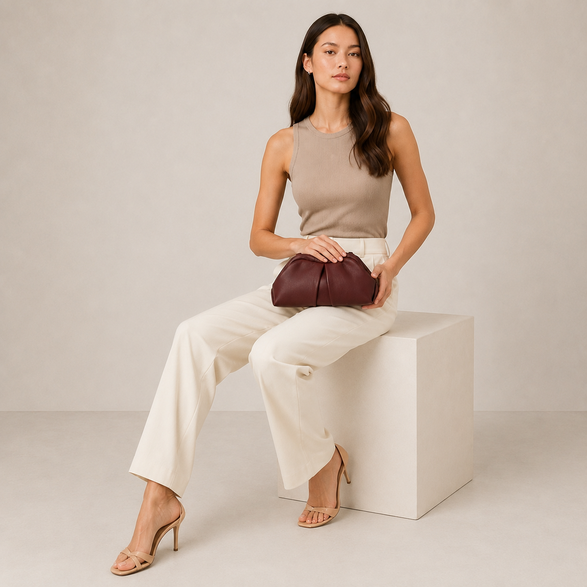 Nola Pleated Clutch