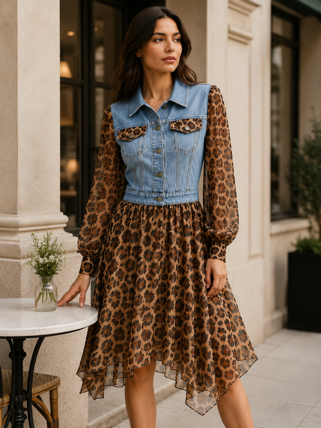 Milan Leopard Dress