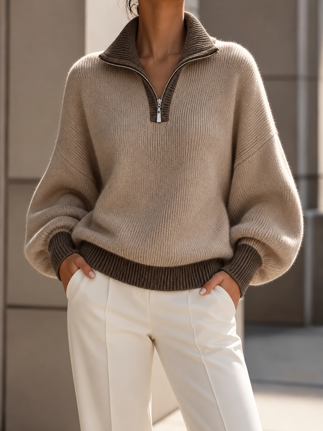 Freya Zip Pullover