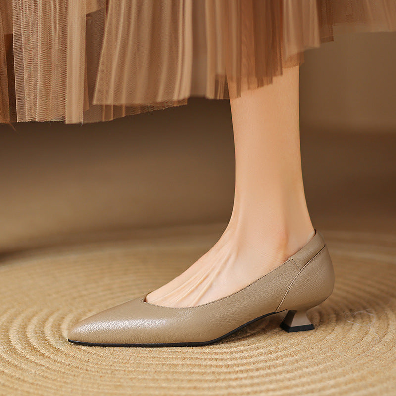 Nera Genuine Leather Heels