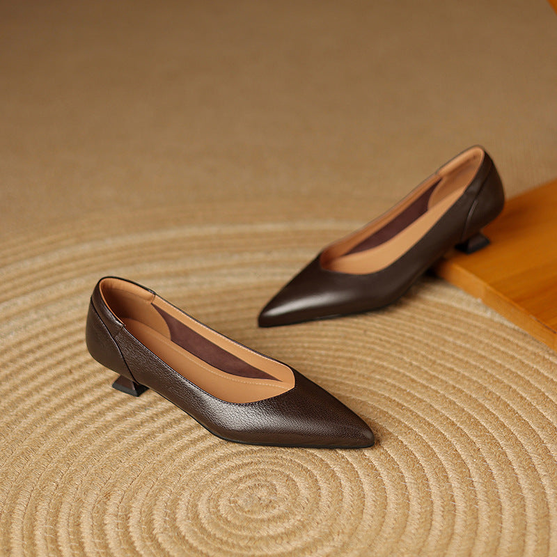 Nera Genuine Leather Heels