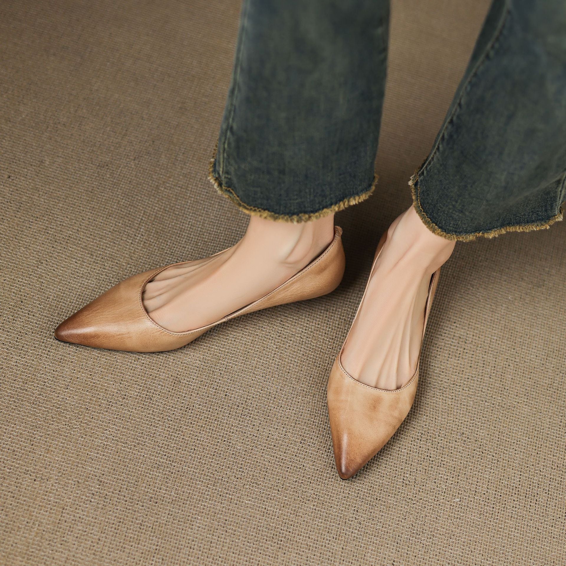 Seravine Genuine Leather Flats