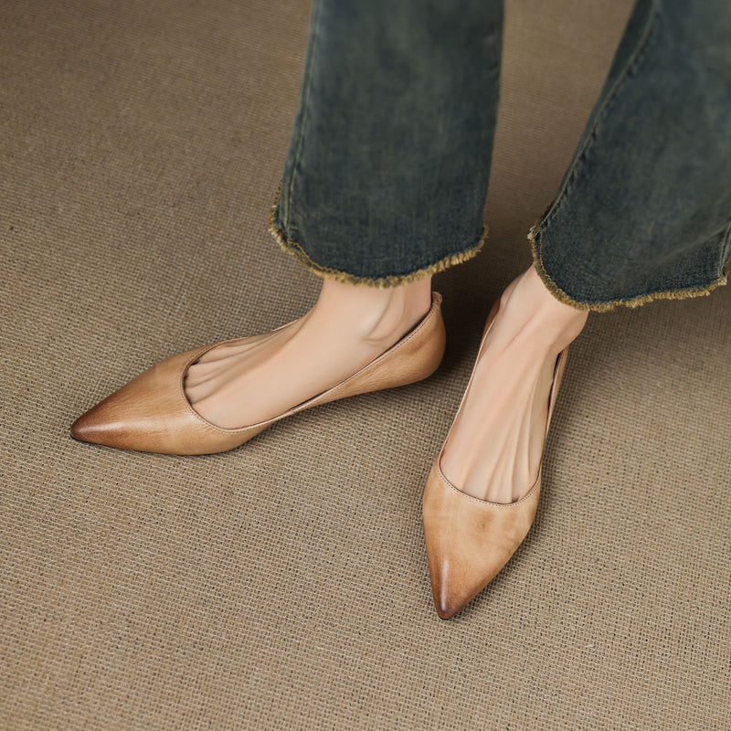 Seravine Genuine Leather Flats