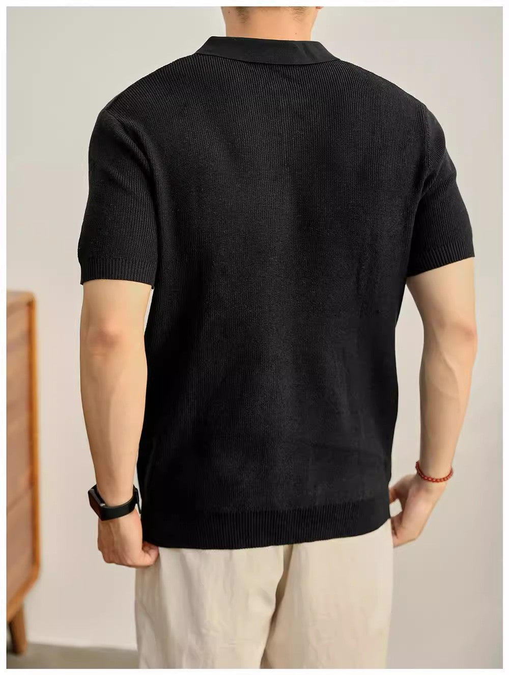 Noel Half-Zip Knit Polo