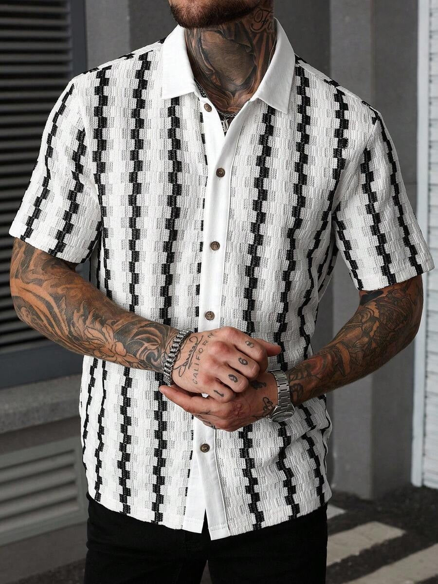Cavo Stripe Shirt - White