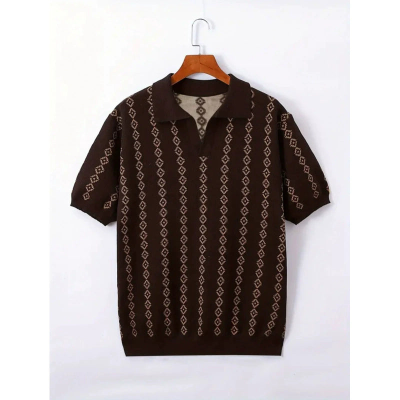 Arlo Stripe Polo - Black