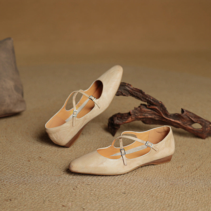 Alverra Genuine Leather Flats