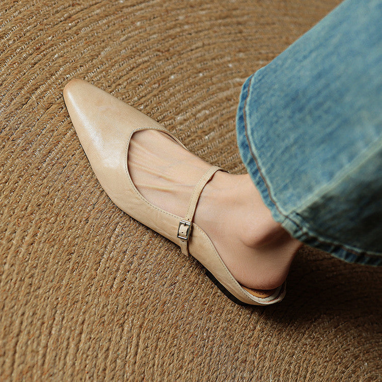 Serena Genuine Leather Mules