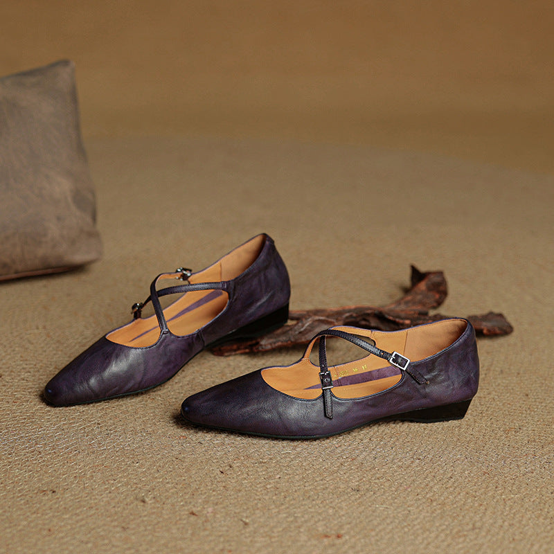 Alverra Genuine Leather Flats