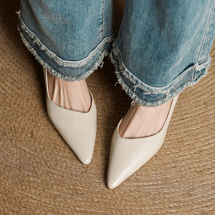 Nuva Genuine Leather Heels