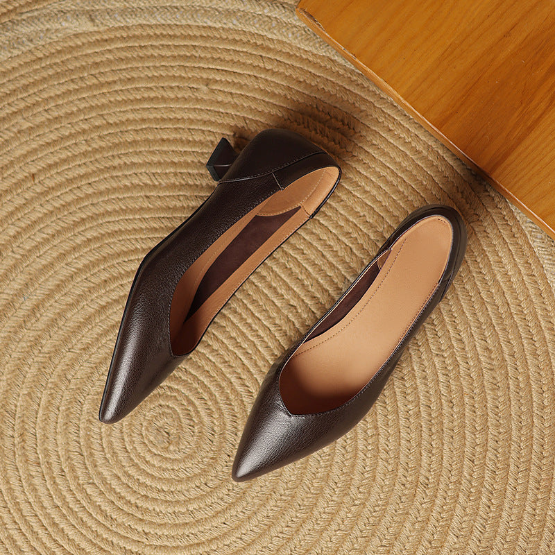 Nera Genuine Leather Heels