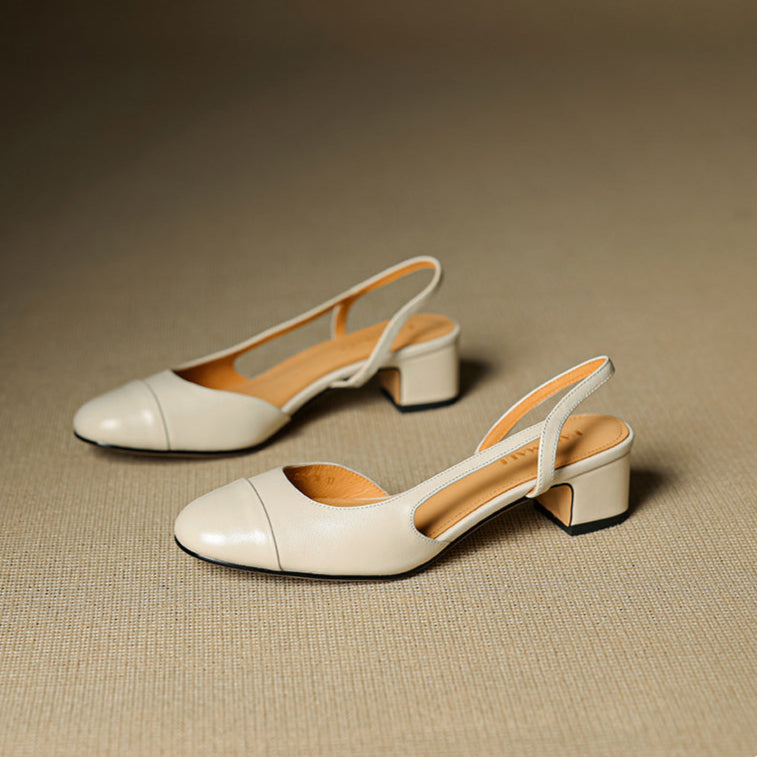Reyna Genuine Leather Pumps