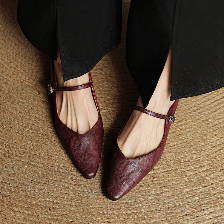 Serena Genuine Leather Mules